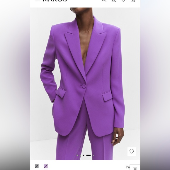 Mango Jackets & Blazers - MANGO Purple blazer size XS